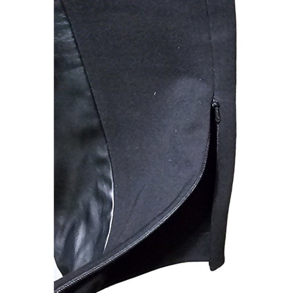 Tory Burch Black Trousers leggings‎ with Faux Leather size Medium - Picture 6 of 10